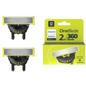 Philips Norelco Genuine OneBlade Replacement Blades, 2 Count, QP220/80
